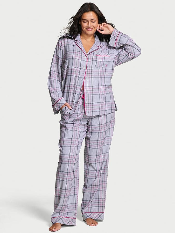 Flannel Long Pajama Set