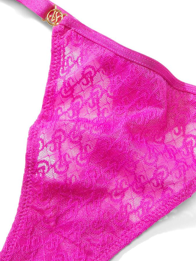 Icon by Victoria's Secret Lace Adjustable String Thong Panty image number 2
