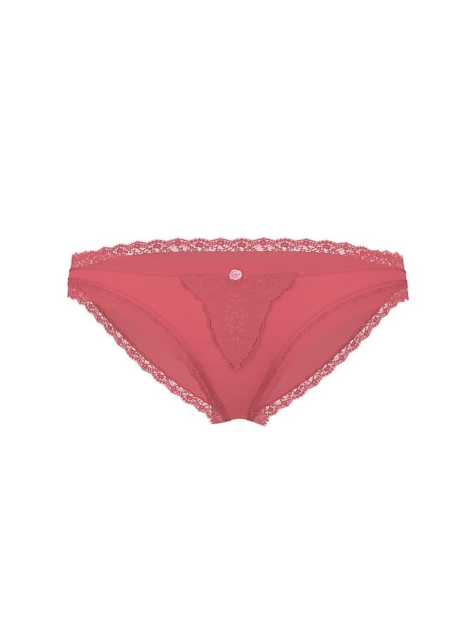 Lace-Trim Bikini Panty image number 0