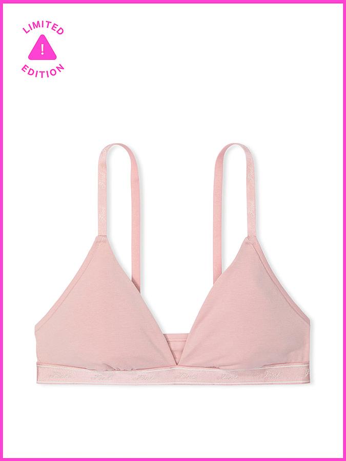 Base Cotton Triangle Bralette image number 0