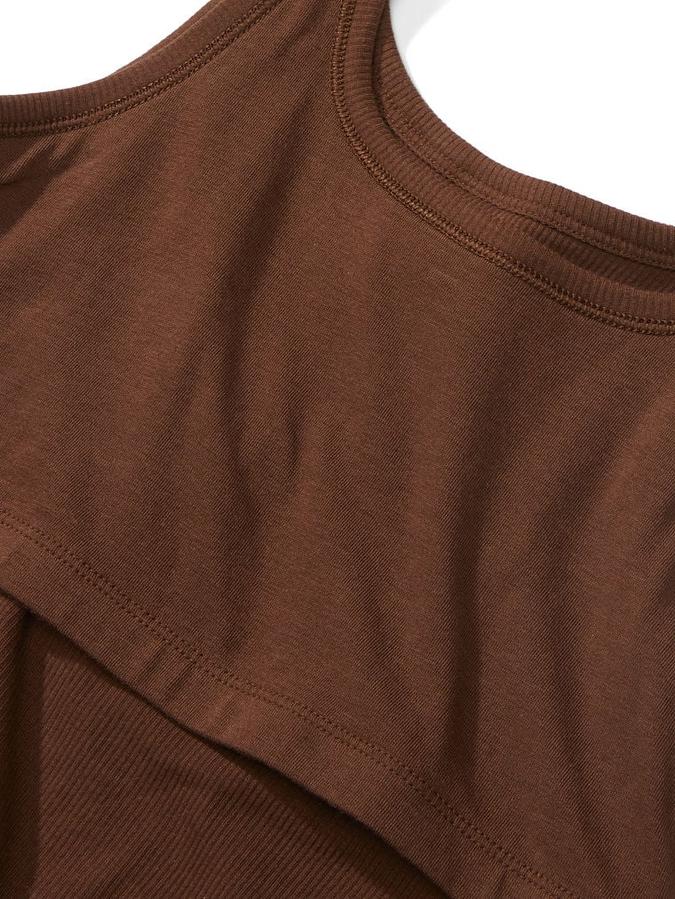 Cropped Rib Tank Top image number 3
