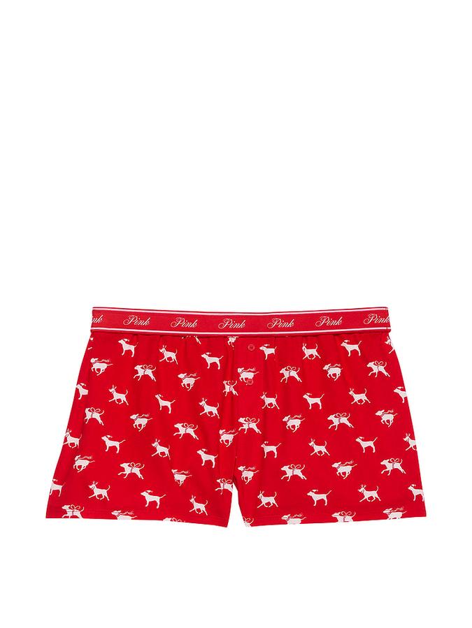 Flannel Boxy Pajama Shorts image number 2