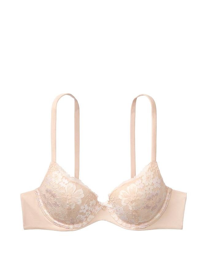 Lightly-Lined Smooth & Lace Demi Bra image number 2