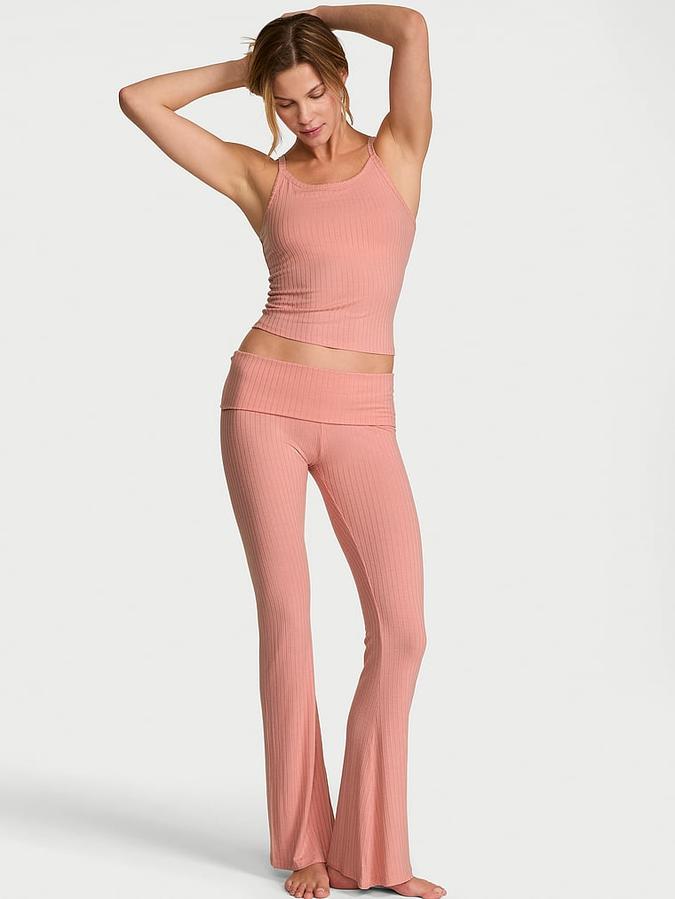 SoSoft&trade; Modal Wide-Rib Tank & Foldover Pants Set