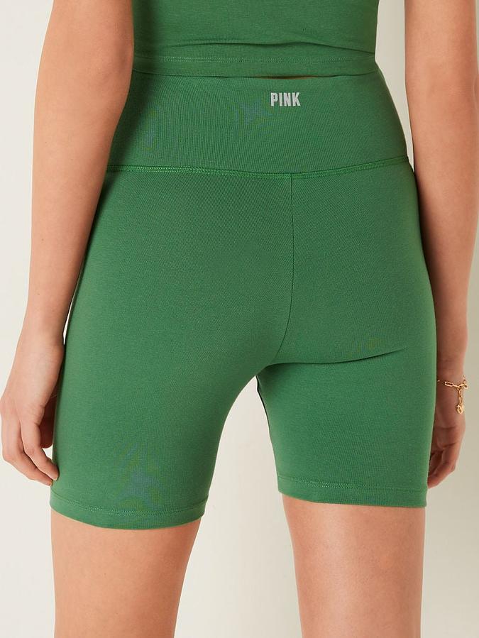 6" Cotton Twist Waist Biker Shorts image number 1