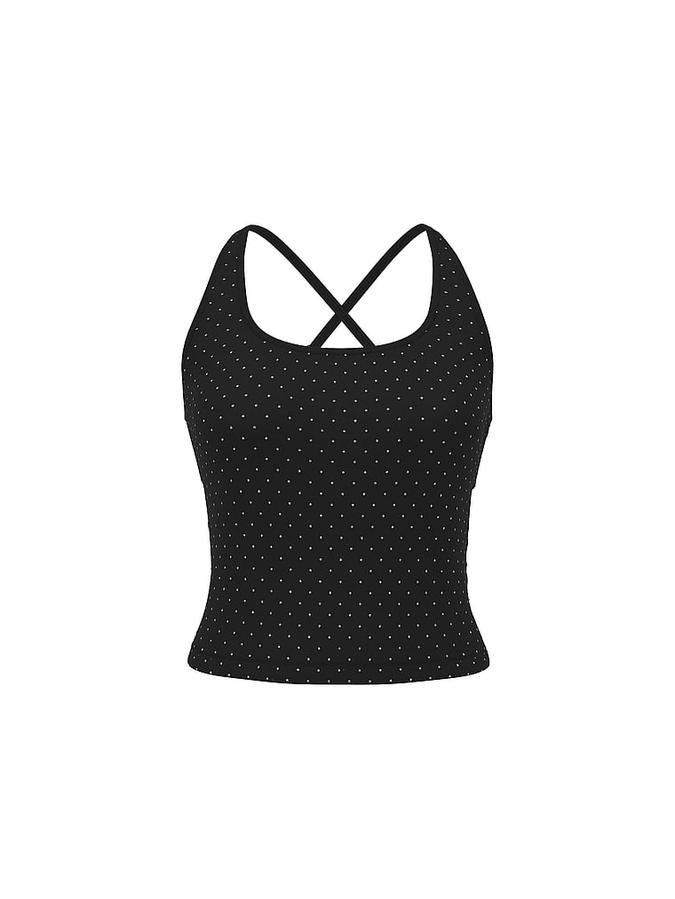 All-Day Cotton Square-Neck Bra Tank image number 2