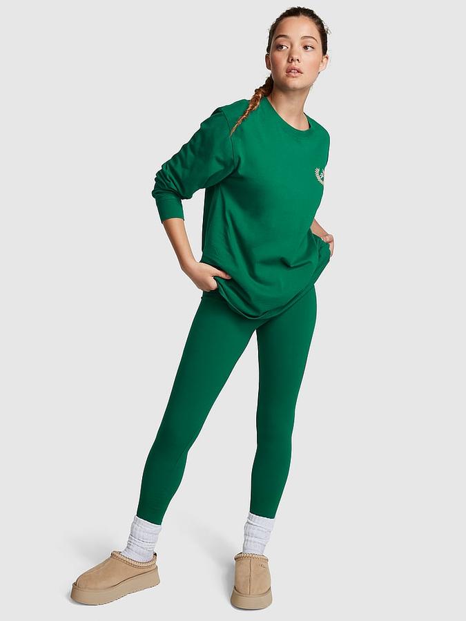 Oversized Long-Sleeve Campus Tee image number 3