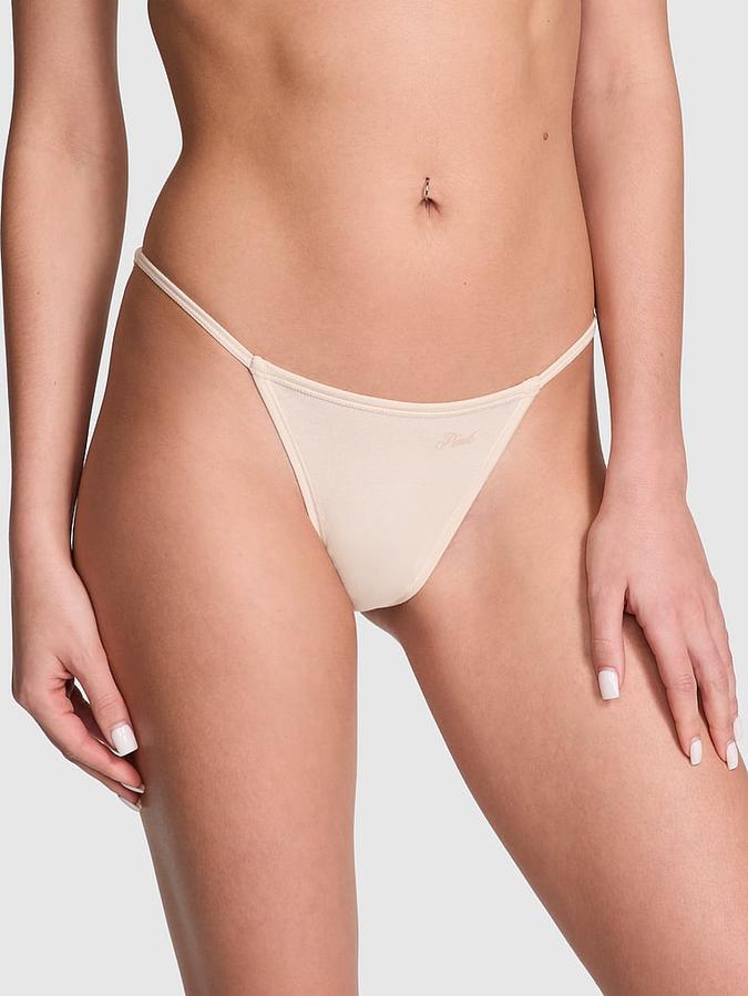 Cotton String Bikini Panty image number 0