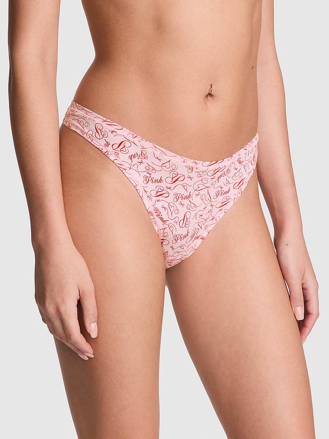 Cotton High-Leg Thong Panty