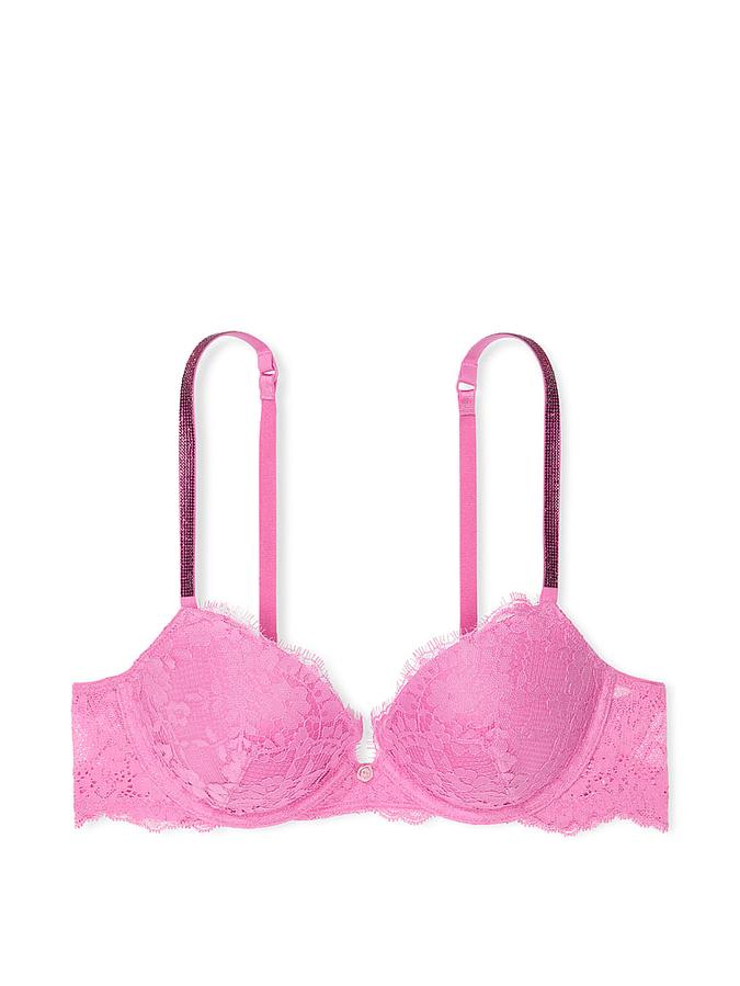 Twinkle Strap Lace Push-Up Bra image number 2