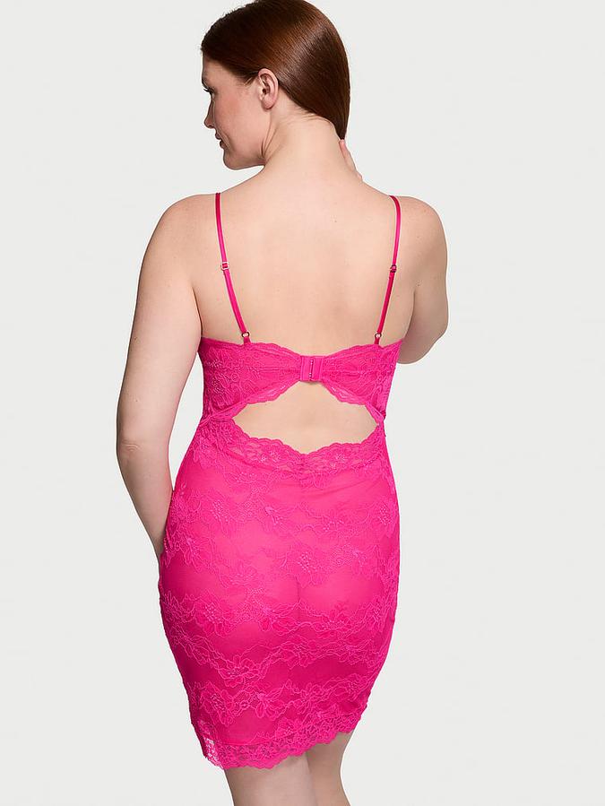 Ruched Lace Cutout Mini Dress image number 1
