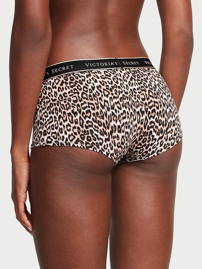 Logo Cotton Boyshort Panty image number 1