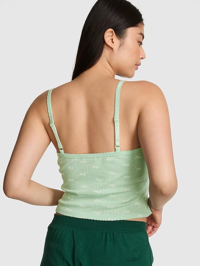 Pointelle Henley Cami