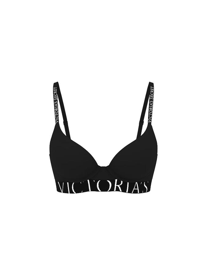 Perfect Shape Cotton Exploded Logo Push-Up Bra image number 2