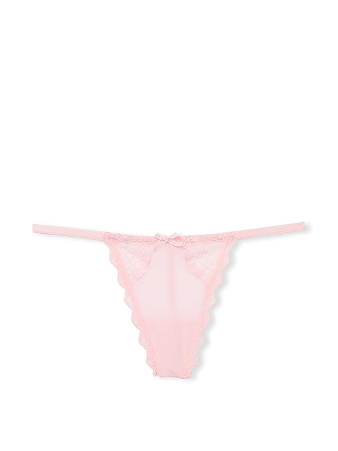 Lace Trim V-String Panty