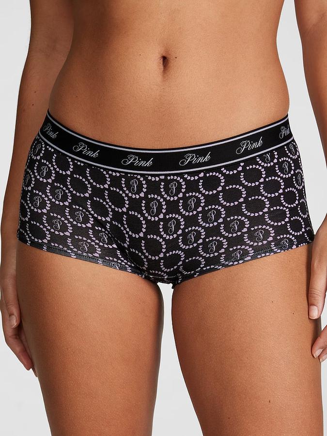 Logo Cotton Boyshort Panty image number 0