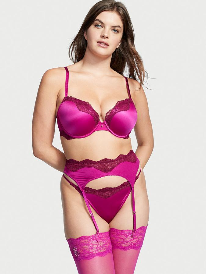 Lace Trim Garter Belt image number 0