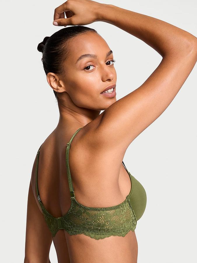 Smooth & Lace Lightly Lined Classic Coverage Demi Bra image number 1