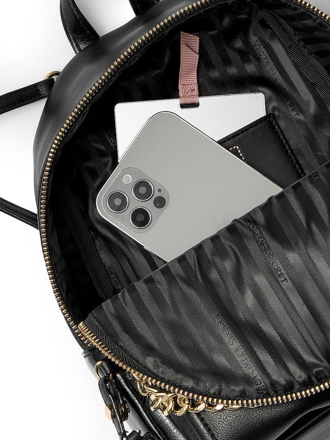 The Victoria Small Backpack Black image number 3