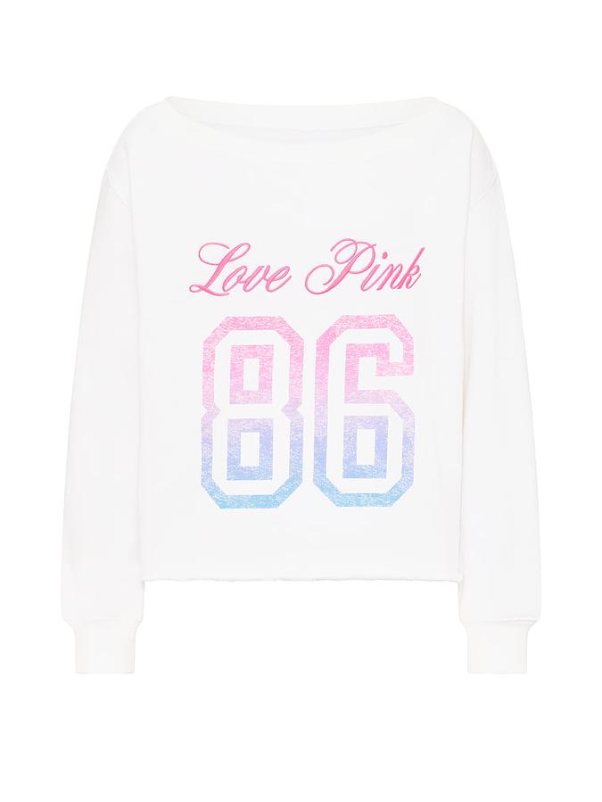 Campus Fleece&trade; Rib Off-The-Shoulder Sweatshirt image number 2