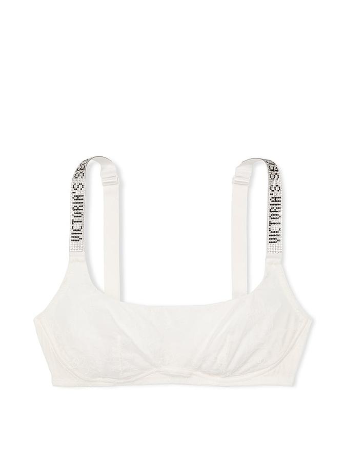 Shine Strap Lace Scoop Bralette image number 2