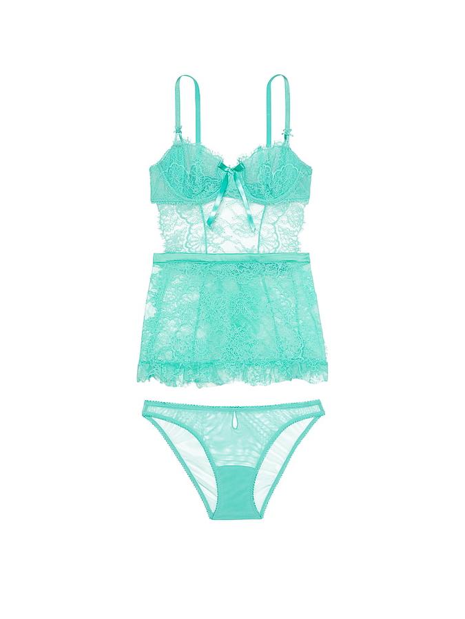 Dream Angels Wicked Unlined Lace Apron Set image number 2