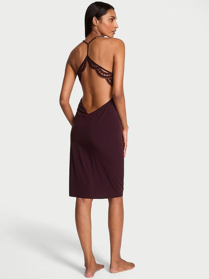 Chiffon Draped Slip Dress image number 1