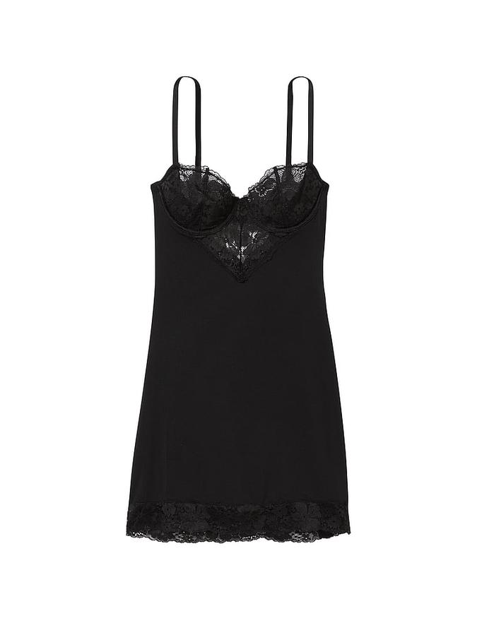 Modal & Lace Mini Slip image number 2