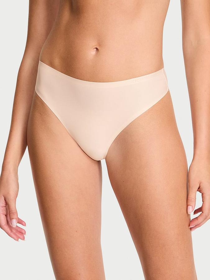 Body by Victoria Flex Mid-Rise Thong Panty image number 0