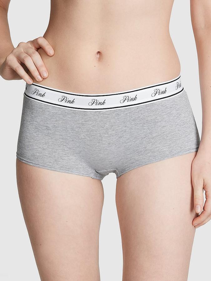 Logo Cotton Boyshort Panty image number 0