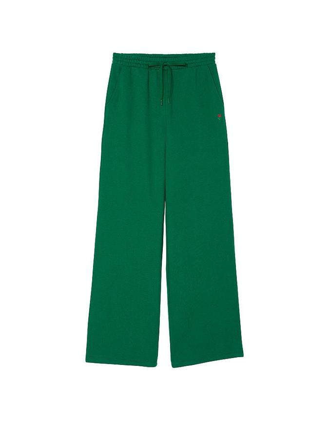 Cotton High-Rise Fleece Mid Rise Lounge Pants image number 2