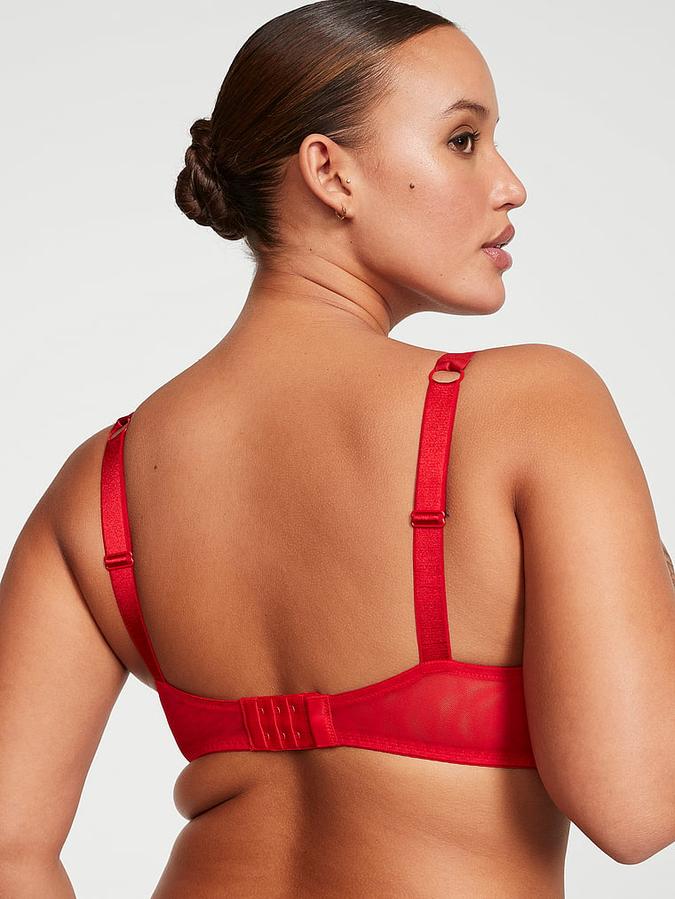 Shine Strap Lace Push-Up Bra image number 1