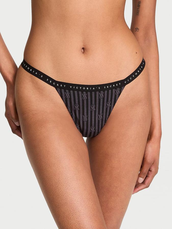 Stretch Cotton V-String Panty
