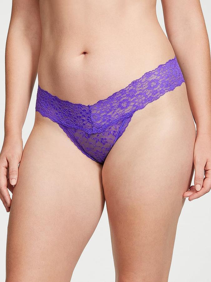 Posey Lace Thong Panty image number 0