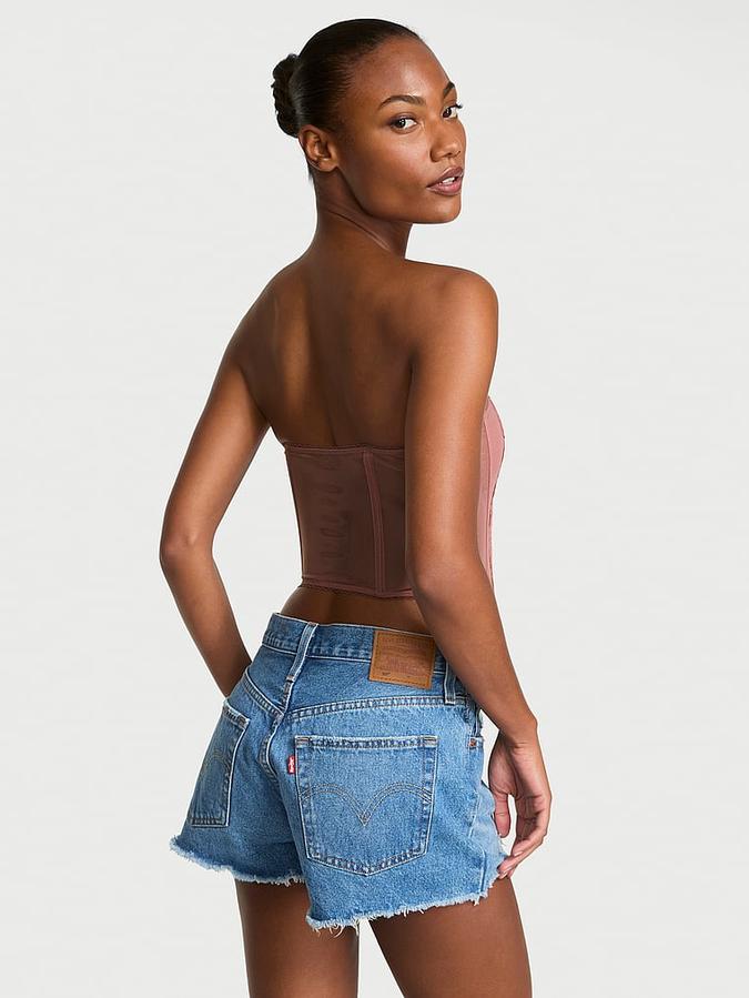 Vintage Blossom Strapless Corset Top image number 1