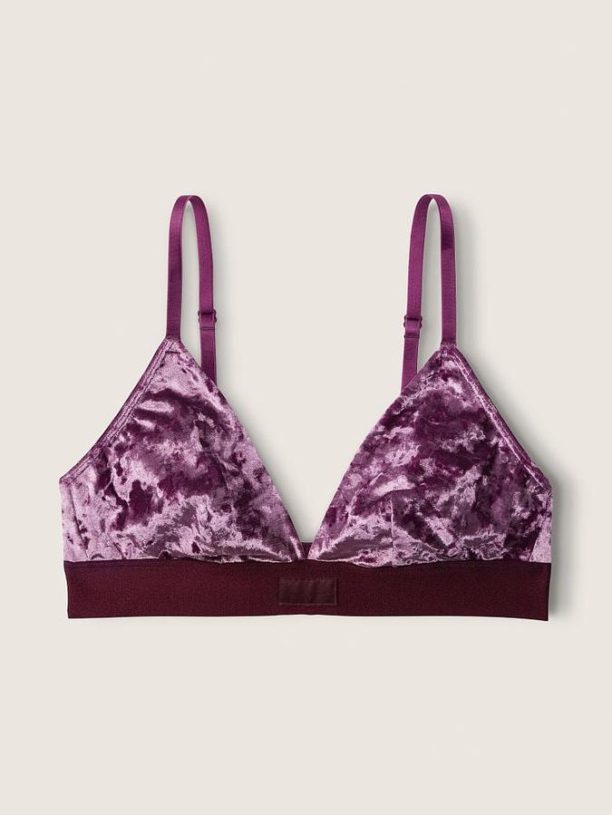 Velvet Triangle Bralette image number 2