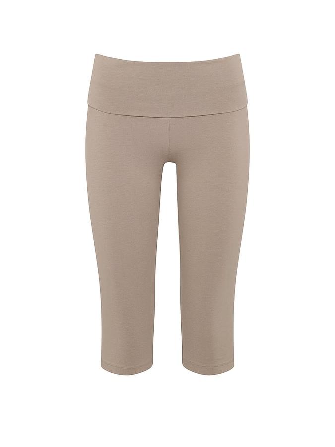 Cotton Foldover Capri Legging image number 2