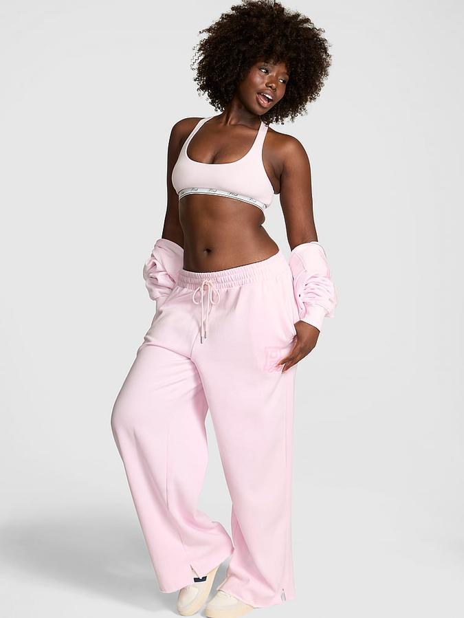 Campus Fleece Wide-Leg Split-Hem Sweatpants