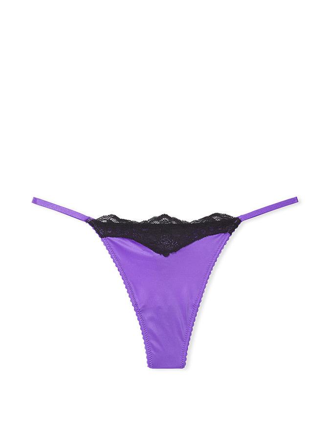 Lace Trim Thong image number 1