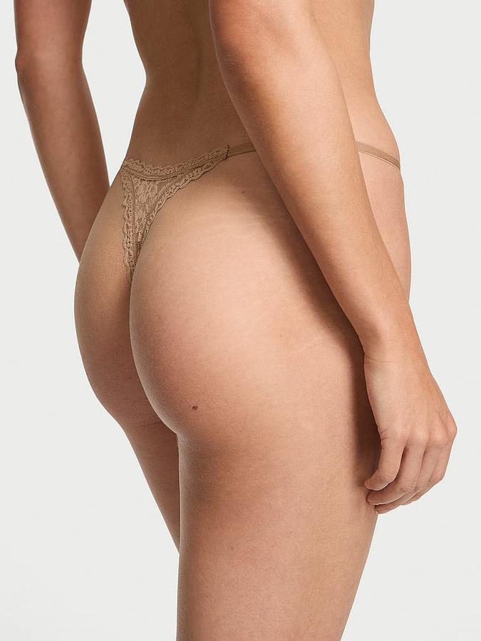 Blossom Lace String Thong Panty image number 1