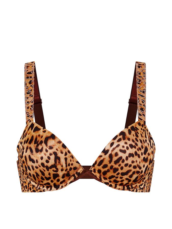 Logo Shine Strap Push-Up Bra image number 2
