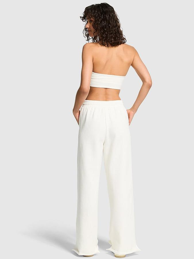 Ivy Fleece Wide-Leg Split-Hem Sweatpants image number 1
