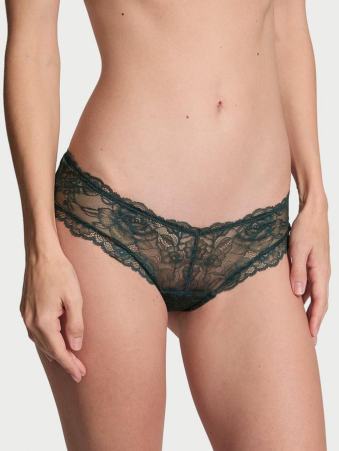 Rose Lace High-Leg Cheeky Panty image number 0