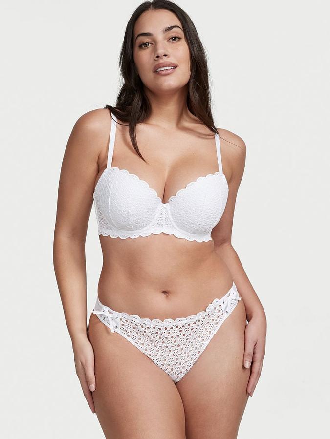 Eyelet Lace-Up Thong Panty image number 0
