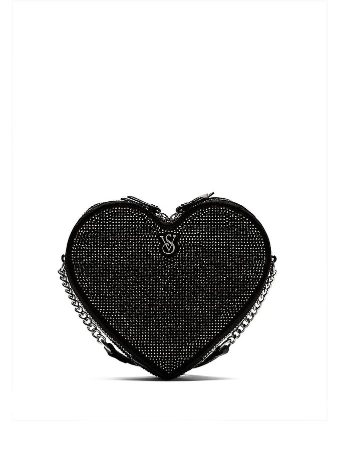 Heart Crossbody Bag Black image number 3