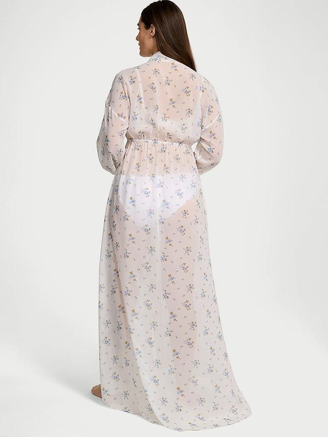 Wildflower Chiffon Long Robe image number 1