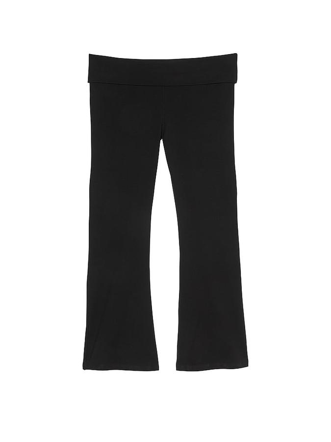 All-Day Cotton Foldover Flare Leggings image number 2