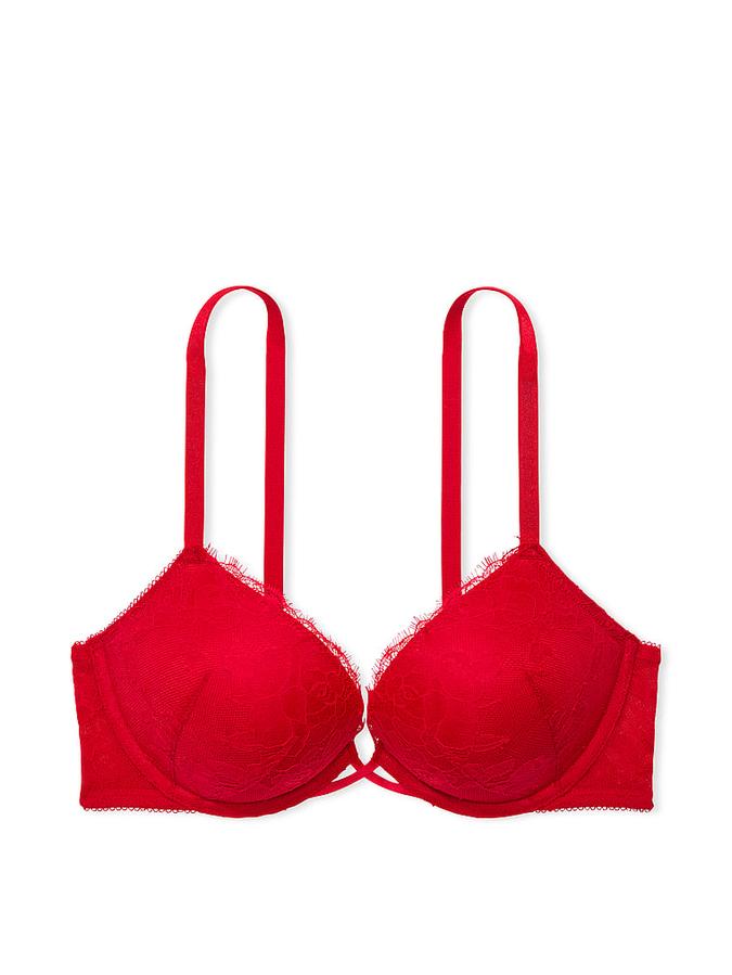 Bombshell Add-2-Cups Rose Lace Push-Up Bra image number 0