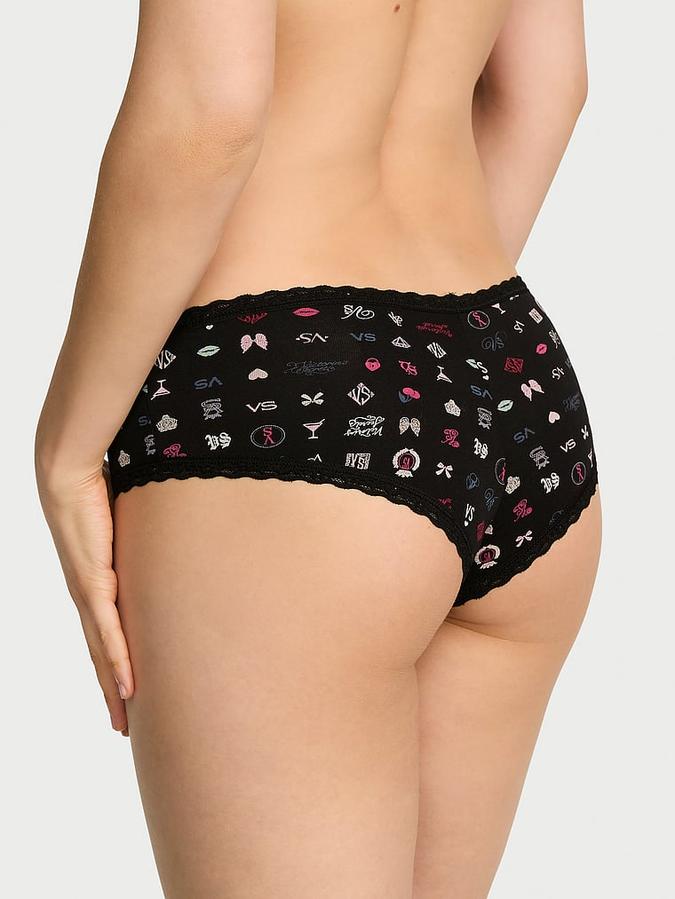 Cotton Lace-Waist Cheeky Panty