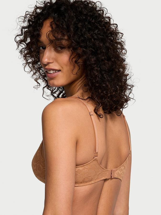 Invisible Lift Unlined Lace Demi Bra image number 1